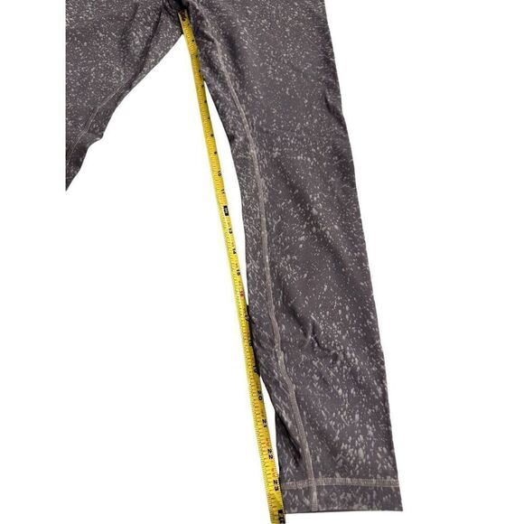 Lululemon Womens Mid-Rise Active pants Aqua grey Size 4 speckle print - Picture 7 of 8